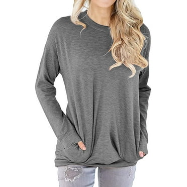 ZOMUSAR Women Blouse Women Long Sleeve Pocket Patchwork Pullover Strappy Hoodie Sweatshirt Blouse Top S-XL ZOMUSAR Women Blouse Women Long Sleeve Pocket Patchwork Pullover Strappy Hoodie Sweatshirt Blouse Top S-XL